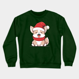 Cute corgi dog smiling Crewneck Sweatshirt